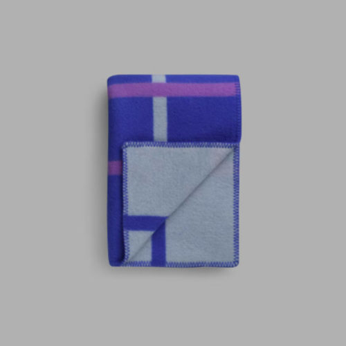 Roros-Tweed-Knut-Ullpledd-135×200-Cobalt-Blue
