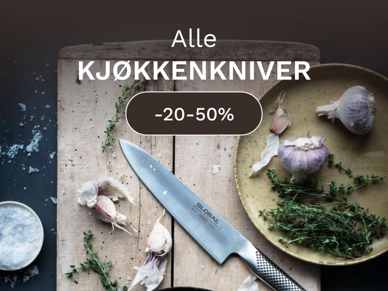 Alle kjøkkenkniver -20-50%