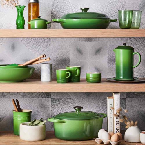 Le Creuset Oval Gryte 8,9 L Bamboo Green 2