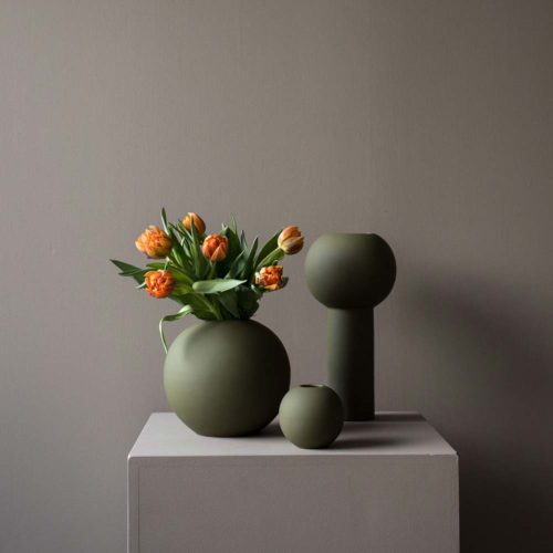 Cooee Design Ball Vase 20 cm Olive 4