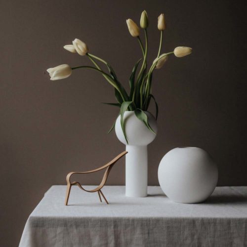 Cooee Design Ball Vase 20 cm White 3