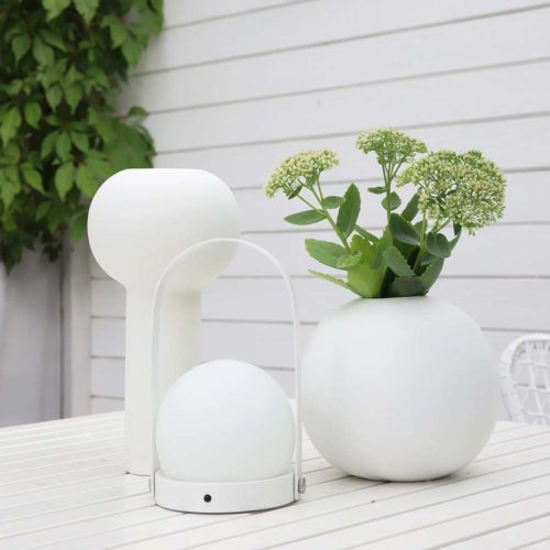 Cooee Design Ball Vase 20 cm White 6