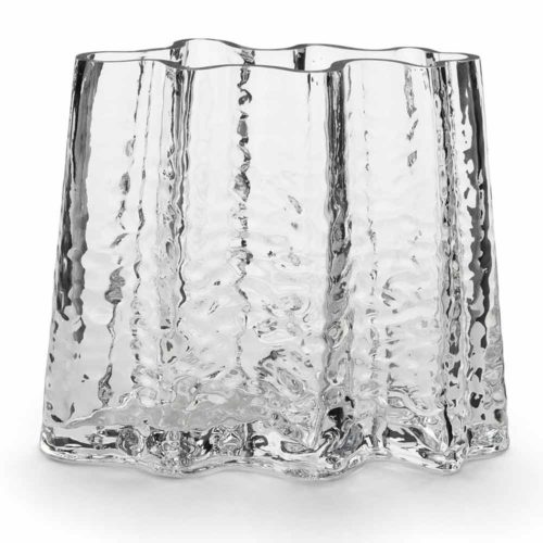 Cooee Design Gry Wide Vase 19 cm Clear