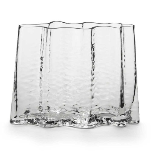 Cooee Design Gry Wide Vase 24 cm Clear