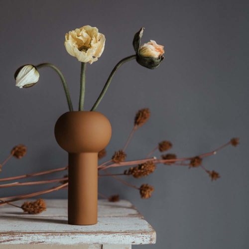 Cooee Design Pillar Vase 24 cm Coconut 2