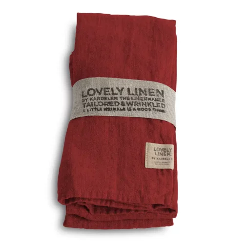 Lovely Linen Toyserviett Real Red 100%