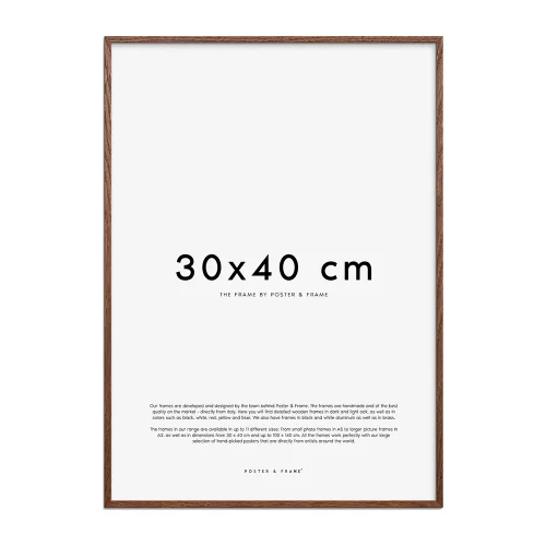 Poster & Frame Bilderamme 30×40 cm Mork Eik