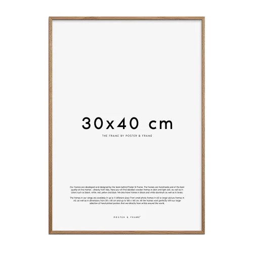 Poster & Frame Bilderamme 30×40 cm Natur Eik