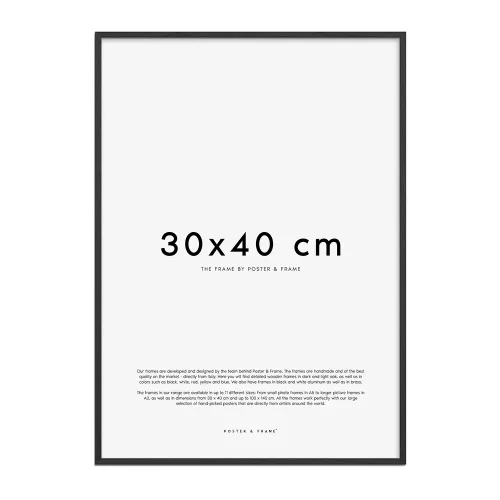 Poster & Frame Bilderamme 30×40 cm Sort