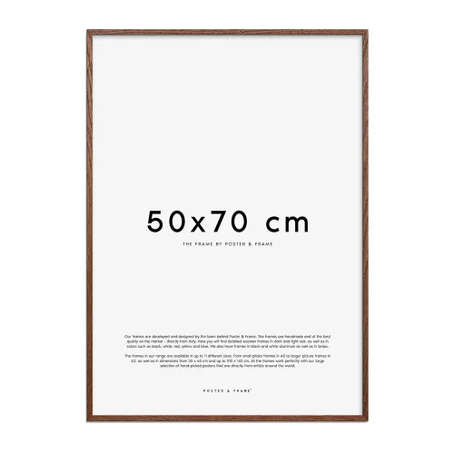 Poster & Frame Bilderamme 50×70 cm Mork Eik