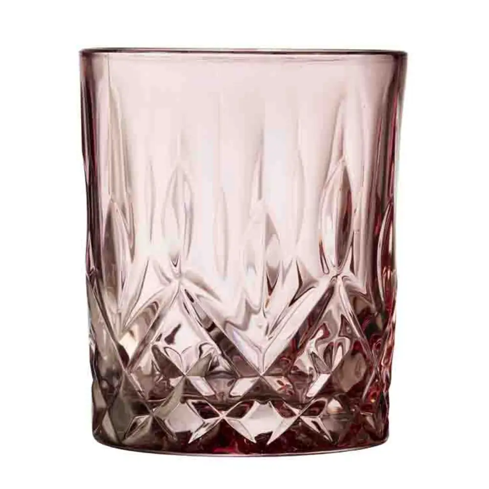 Lyngby Glas Sorrento Whiskyglass 32 CL 4 PK Pink