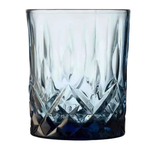 Lyngby Glas Sorrento Whiskyglass 32 cl 4 Pk Blaa